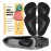 ZUCNANA Arch Support Inserts for Women Flat Feet (2 Pairs Black), Soft Gel Arch Support Insoles for Plantar Fasciitis, Reusable Arch Pads for Foot Pain Relief, One Size Fits Any