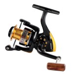 Diwa Spinning Fishing Reels for Saltwater Freshwater 1000 2000 3000 4000 5000 6000 Series Fishing Spool Left/Right Interchangeable Trout Carp Spinning Reel Light and Smooth (2000-Black)