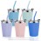 Vermida Kids Cups with Straws and Lids, 5 Pack 12oz Spill Proof Toddlers Straw Cup with Lid, Stainless Steel Kid Cups with Lids for School, Outdoor, Multicolor