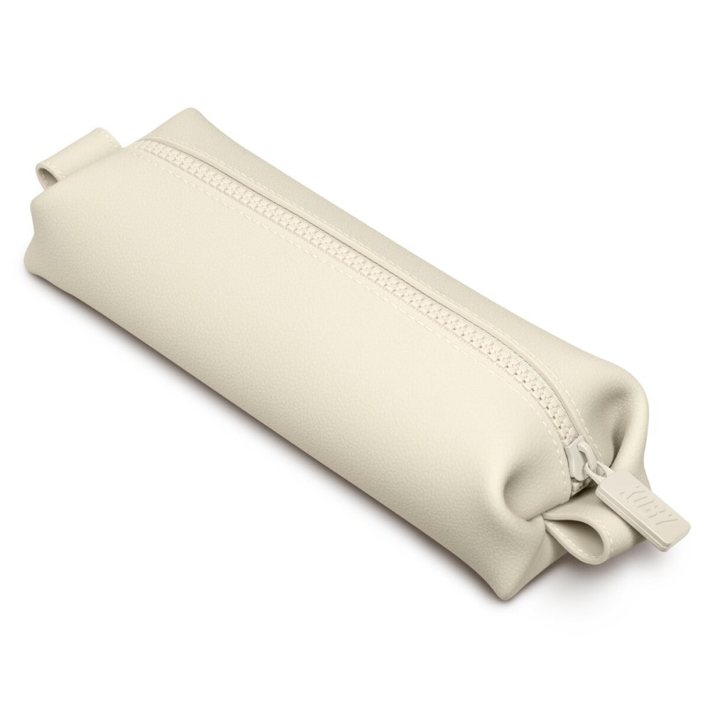 TOOLETRIES The Koby Mini Dopp Kit - Silicone Toiletry Organizer, Bathroom Travel Bag - Features Heavy-Duty Zipper, Leak Resistance, Easy to Clean - Sand