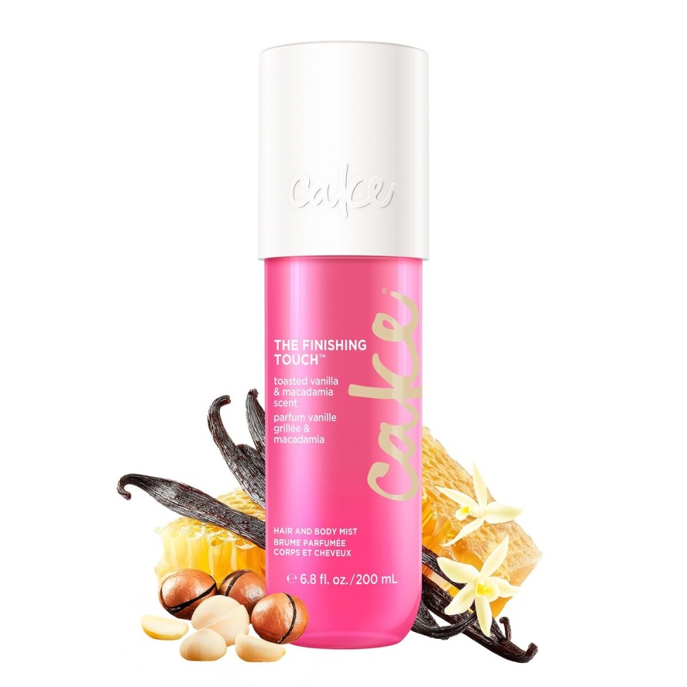 Cake Beauty Finishing Touch Hair and Body Mist, Toasted Vanilla & Macadamia Scent- Fine Fragrance Mist - Infused with Argan Oil and Vitamin E - 200 ml