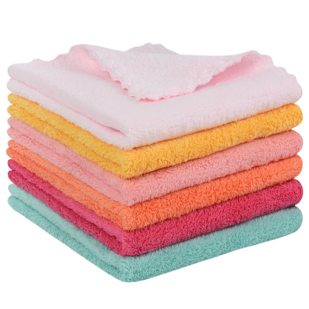 Microfiber Face Cloth Reusable Makeup Remover Facial Cleansing Towel Ultra Soft Face Washcloth 12inchx12inch