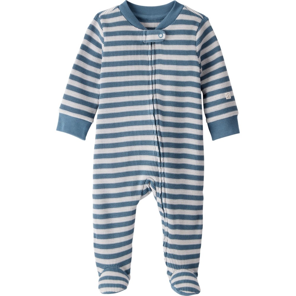 little planet by carter\'s Boy Sleep and Play made with Organic Cotton, Blue Stripe, NB