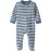 little planet by carter\'s Boy Sleep and Play made with Organic Cotton, Blue Stripe, 6M