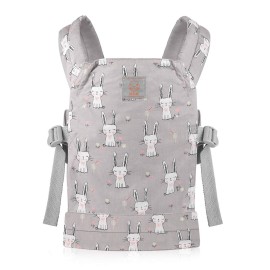 GAGAKU Baby Doll Carrier for Little Girls, Kids Toy Baby Carrier Accessories for Reborn Baby Dolls - Gray - Rabbit