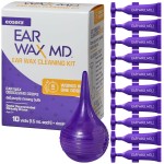 eosera Ear Wax MD Cleaning Kit - Fast-Acting Ear Wax Removal Drops & Rinse Bulb - Doctor Recommended, Clinically Proven Earwax Dissolver for Adults & Kids - Works in 15 Minutes - 10 Vials