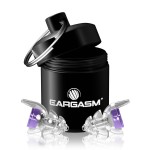 Eargasm Smaller Ears Hyperviolet Purple Earplugs - Noise Reducing Ear-Plugs for Hearing Protection at Concerts, Music Festivals, Loud Environments, Live Events, Sporting Events