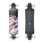 MINORITY Downhill Maple Longboard | 40-inch Drop Trough Deck | Made for Cruising Urban Commuting Ride (Coastal)