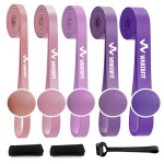 WHATAFIT Resistance Bands,Pull Up Assist Bands Set with Handles, Exercise & Workout Bands with Door Anchor for Men & Women - Home Fitness Equipment for Strength Training, Stretching