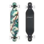 VOLADOR Urban Freeride Pro Longboard| Adaptive Cruiser 42inch| North America Maple| Camber Concave Drop Through Longboard Complete| Setup for Urban Commuting(Emerald Sea)