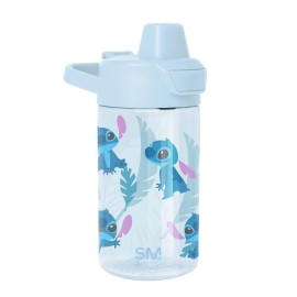 Simple Modern Disney Kids Tritan Plastic Summit Water Bottle | 12 oz BPA-Free Cup with Covered Leak Proof Straw Lid for Girls, Boys, Toddlers | Tropical Stitch
