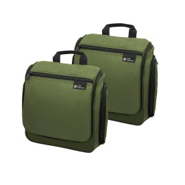 DD D&D Wanderlust D&D Hanging Travel Toiletry Bag for Men and Women - Cosmetics, Makeup and Toiletries Organizer Kit with 10 Compartments, XXL Metal Swivel Hook, Water-Resistant Nylon