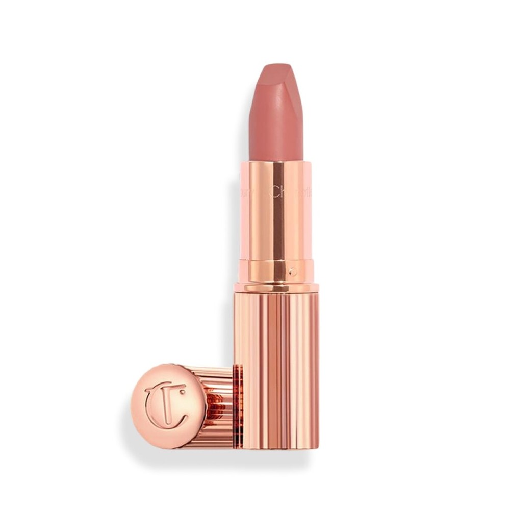 Charlotte Tilbury Matte Revolution Lipstick - Long Lasting, Matte Lipstick with Buildable Color & Lip-Loving Ingredients - Creamy, Easy to Blend Formula - Pillow Talk Original