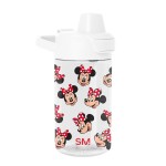 Simple Modern Disney Kids Tritan Plastic Summit Water Bottle | 12 oz BPA-Free Cup with Covered Leak Proof Straw Lid for Girls, Toddlers | Minnie Mouse Fun