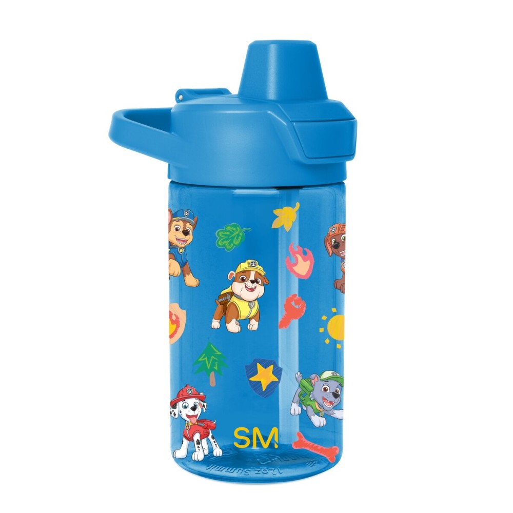 Simple Modern Paw Patrol Kids Tritan Plastic Summit Water Bottle | 12 oz BPA-Free Cup with Covered Leak Proof Straw Lid for Boys, Girls, Toddlers | Outdoor Adventures