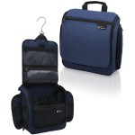 D&D Hanging Travel Toiletry Bag for Men and Women - Extra Large Hanging Shower Bag Toiletries Organizer Kit with 10 Compartments, Quality Zippers, XXL Metal Swivel Hook, Water-Resistant Nylon