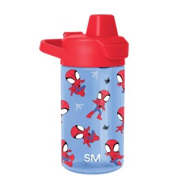 Simple Modern Marvel Kids Tritan Plastic Summit Water Bottle | 12 oz BPA-Free Cup with Covered Leak Proof Straw Lid for Boys, Toddlers | Spidey Webs