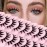 Losha Lashes Spiky Manga Lashes 10 Pairs Anime False Eyelashes 8D Wispy Eye Lashes Pack Soft Asian Fake Eyelashes (Doll)