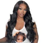 bunGiol 5x5 Glueless Wigs Human Hair Pre Plucked Pre Cut 24 Inch Body Wave Lace Front Wigs Human Hair 180% Put on And Go Glueless Wig For Black Women