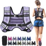 BAGAIL Weighted Vest, 5lb/8lb/10lb/12lb/15lb/20lb/25lb/30lb Weight Vest for Walking & Weight Loss, Reflective Rucking Vest with Phone Pouch for Women & Men, Home Gym & Outdoor Training