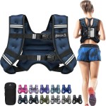 BAGAIL Weighted Vest, 5lb/8lb/10lb/12lb/15lb/20lb/25lb/30lb Weight Vest for Walking & Weight Loss, Reflective Rucking Vest with Phone Pouch for Women & Men, Home Gym & Outdoor Training