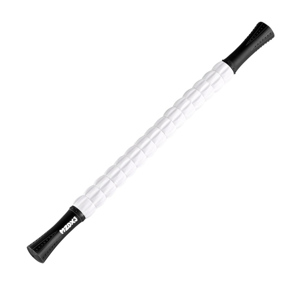 MZDXJ Muscle Roller Stick for Athletes - Deep Tissue Fascia Blaster & Roller Massager for Myofascial Pain Relief - Handheld Physical Therapy & Recovery Tool(-Black White-24 inch)