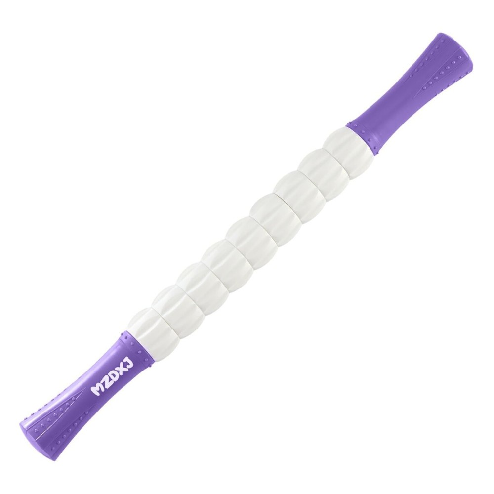 MZDXJ Muscle Roller Stick for Athletes - Deep Tissue Fascia Blaster & Roller Massager for Myofascial Pain Relief - Handheld Physical Therapy & Recovery Tool(Purple White-18 inch)