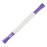 MZDXJ Muscle Roller Stick for Athletes - Deep Tissue Fascia Blaster & Roller Massager for Myofascial Pain Relief - Handheld Physical Therapy & Recovery Tool(Purple White-18 inch)