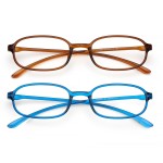 AQWANO 2 Pack Blue Light Blocking Computer Reading Glasses UV Protection Flexible TR90 Frame Lightweight Readers Glasses for Women Men +2.5