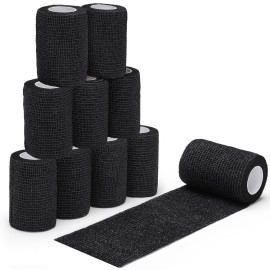 DROK 10 Roll Camo Tape Wrap - Camouflage Self Adhesive Bandage Wrap Climbing Tape for Outdoor Sports, Multicam Tropic, Camping, Bicycle, Range Finder Camera Flashlight, 3 inch x 14.76ft