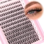 Wispy Lash Clusters Natural Fluffy Cluster Eyelash Extensions 168Pcs Waterproof Individual Lash Extensions10-16mm Eyelashes Clusters for DIY by Goddvenus CC Curve