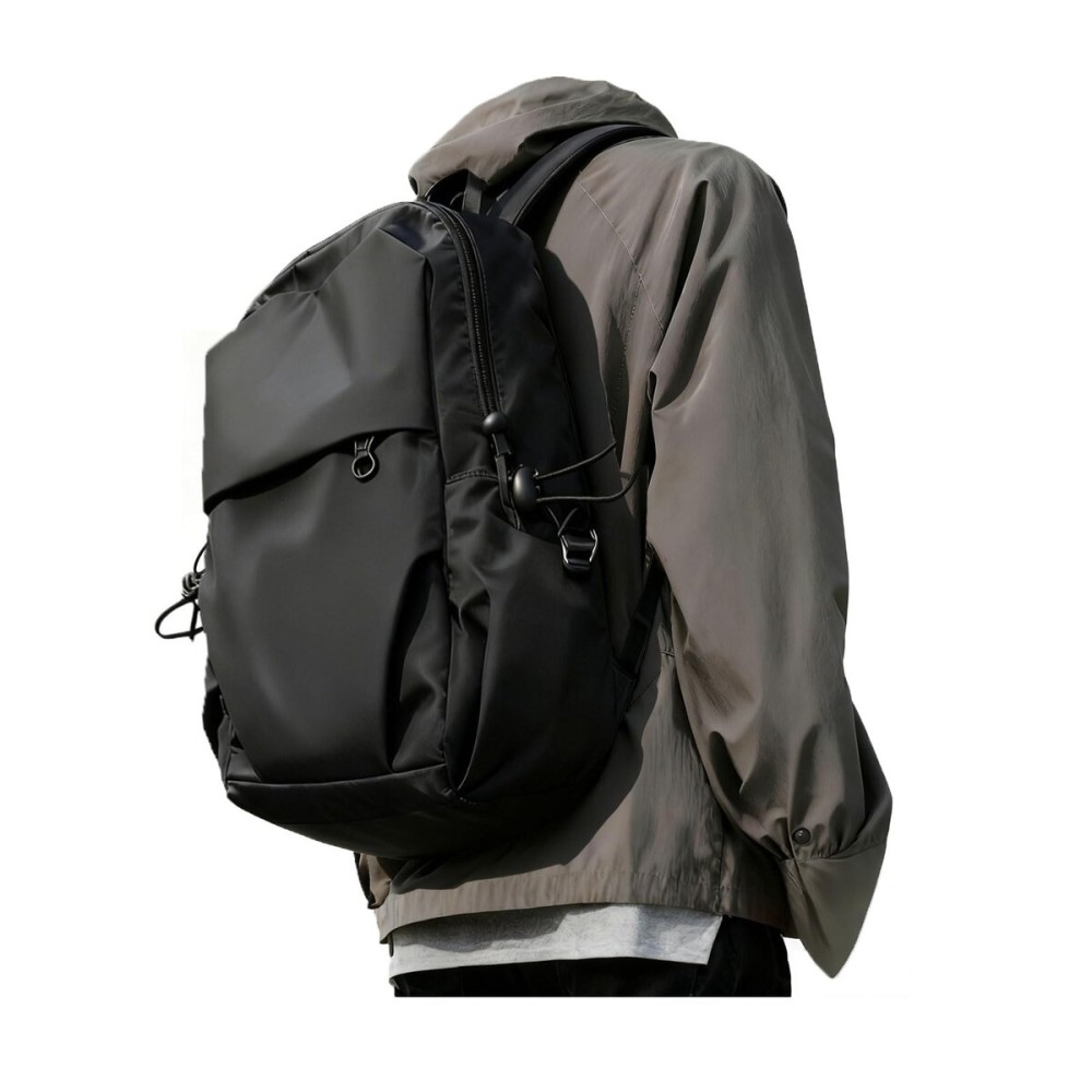 SEAFEW Large Black Convertible Sling Crossbody Backpack Shoulder Bag for Men Women, Waterproof Nylon Chest Bag One Strap Back Pack for Hiking Walking Biking Travel Cycling with USB Charger Port