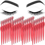 Mudder 28 Pcs Eyebrow Razor Knife Shaver Trimmer Shaver Multipurpose Exfoliating Tool Facial Hair Removal for Women Valentine Gift Giving(Red)