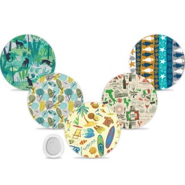 funpatch G7 Adhesive Patch 20Pack Waterproof Over Patches for G7 & Stelo CGM Tape Non-Glue Central Stelo Overpatch Hypoallergenic & Latex-Free Long Stay for 15 Days