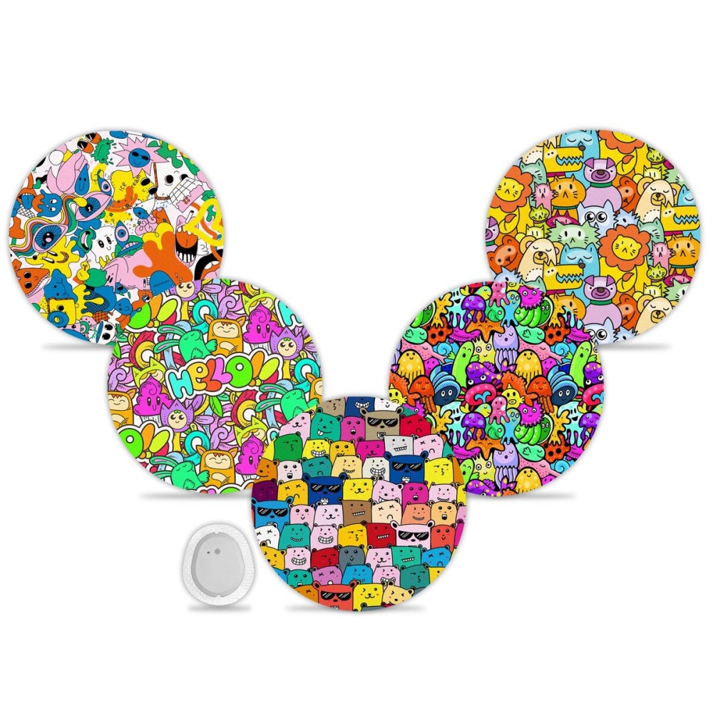 funpatch G7 Over Patches 20Pack Waterproof G7 & Stelo Adhesive Patches CGM Tape Full Cover Stelo Patch Non-Glue Central Hypoallergenic & Latex-Free Long Stay for 15 Days