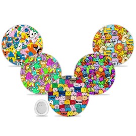 funpatch G7 Over Patches 20Pack Waterproof G7 & Stelo Adhesive Patches CGM Tape Full Cover Stelo Patch Non-Glue Central Hypoallergenic & Latex-Free Long Stay for 15 Days