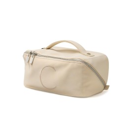 EACHY Personalized Makeup Bag, Travel Cosmetic Bags for Women with Zipper & Handle, Christmas or Birthday Gift for Mom, Wife and Friends