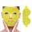 ZNCUETD Face Eye Mask Ice Pack for Reducing Puffiness, Bags Under Eyes, Puffy Dark Circles, Migraine,Hot/Cold Pack with Soft Plush Backing (Lemon Yellow)