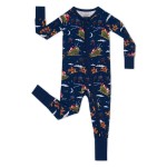 Little Sleepies Christmas Pajamas for Baby Boys & Girls, Viscose from Bamboo Newborn Pajamas, Family Matching Christmas PJs, Santa\'s Sleigh, Newborn