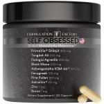 Formulation Factory Self Obsessed MAXXED 10-in-1 Mens Vitality Supplement with Shilajit, Tongkat Ali, Ashwagandha, Maca, Fadogia, Fenugreek, Zinc, Boron & AstraGin - 2 Month (Pack of 1)