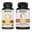 Zhou D3 + K2 & Thyroid Support - Vitamin D3 K2 Supplement for Women & Men with 5000 IU of Vit D & MK-7, Thyroid Supplement with Zinc, Iodine & Selenium, Metabolic Health - 60 Capsules Each (120 Total)