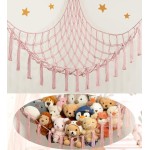 Stuffed Animal Storage Hammock or Net Corner - Large Toy Hammock Net for Stuffed Animals Room Decor - Cute Stuff Animal Organizer Plush Holder - Kids Baby Nursery Essentials Wall Bedroom Home Decor