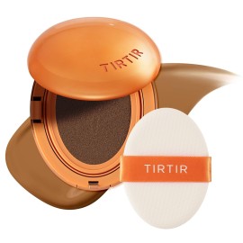 TIRTIR Mask Fit Ai Filter Cushion Foundation | AI-Like Semi-Matte Finish - Up to 72-Hour Medium to Full Coverage Korean BB Cushion Make up Beauty, 39W Caramel, 0.63 Fl Oz