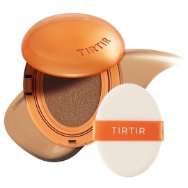 TIRTIR Mask Fit Ai Filter Cushion Foundation | AI-Like Semi-Matte Finish - Up to 72-Hour Medium to Full Coverage Korean BB Cushion Make up Beauty, 33N Macchiato, 0.63 Fl Oz