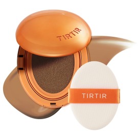 TIRTIR Mask Fit Ai Filter Cushion Foundation | AI-Like Semi-Matte Finish - Up to 72-Hour Medium to Full Coverage Korean BB Cushion Make up Beauty, 37N Peanut Almond, 0.63 Fl Oz