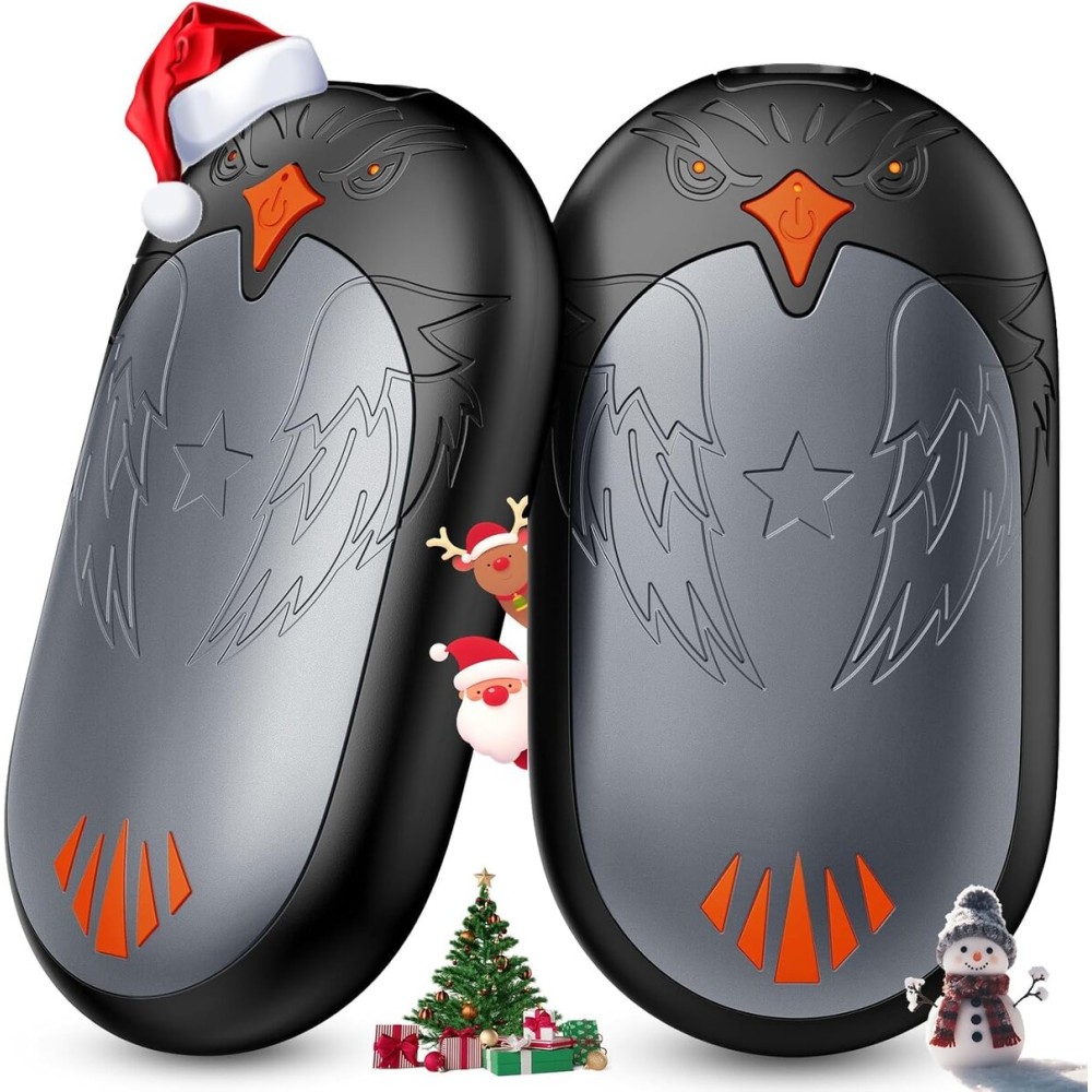 Magnetic Hand Warmers Rechargeable 2 Pack, Ergonomic Electric Hand Warmer, Up to 24hrs, Pocket Size Handwarmers,Warm Gifts for Raynauds, Golf, Men Women