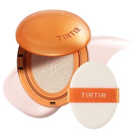 TIRTIR Mask Fit Ai Filter Cushion Foundation | AI-Like Semi-Matte Finish - Up to 72-Hour Medium to Full Coverage Korean BB Cushion Make up Beauty, 11C Cool Rosy, 0.63 Fl Oz