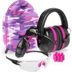 TradeSmart All-in-One Shooting Ear Protection - Comfort+ NRR 28 Earmuffs, Glasses & Earplugs + Carry Case