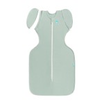 Love to Dream Swaddle Up Transition Bag - Arms Up Position - Light and Ultra Breathable Cotton - Twin Zip - Zip Off Wings - Spring, Summer - Sleep Bag - 0.2TOG - Olive, Medium (6-8.5kg)