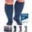 Doctor\'s Select 3 Pairs Plus Size Compression Socks Wide Calf - Up to 6XL | 20-30 mmHg Compression Socks for Women Wide Calf | Gray, Light Blue, Rose Gry/LghtBlu/Rse-6XL